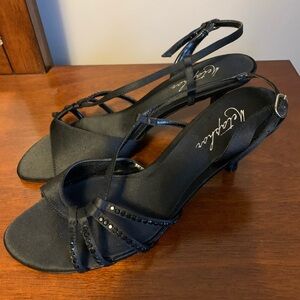 Beautiful Black Heeled Sandal - Size 7- Only Worn Once - Great for Prom